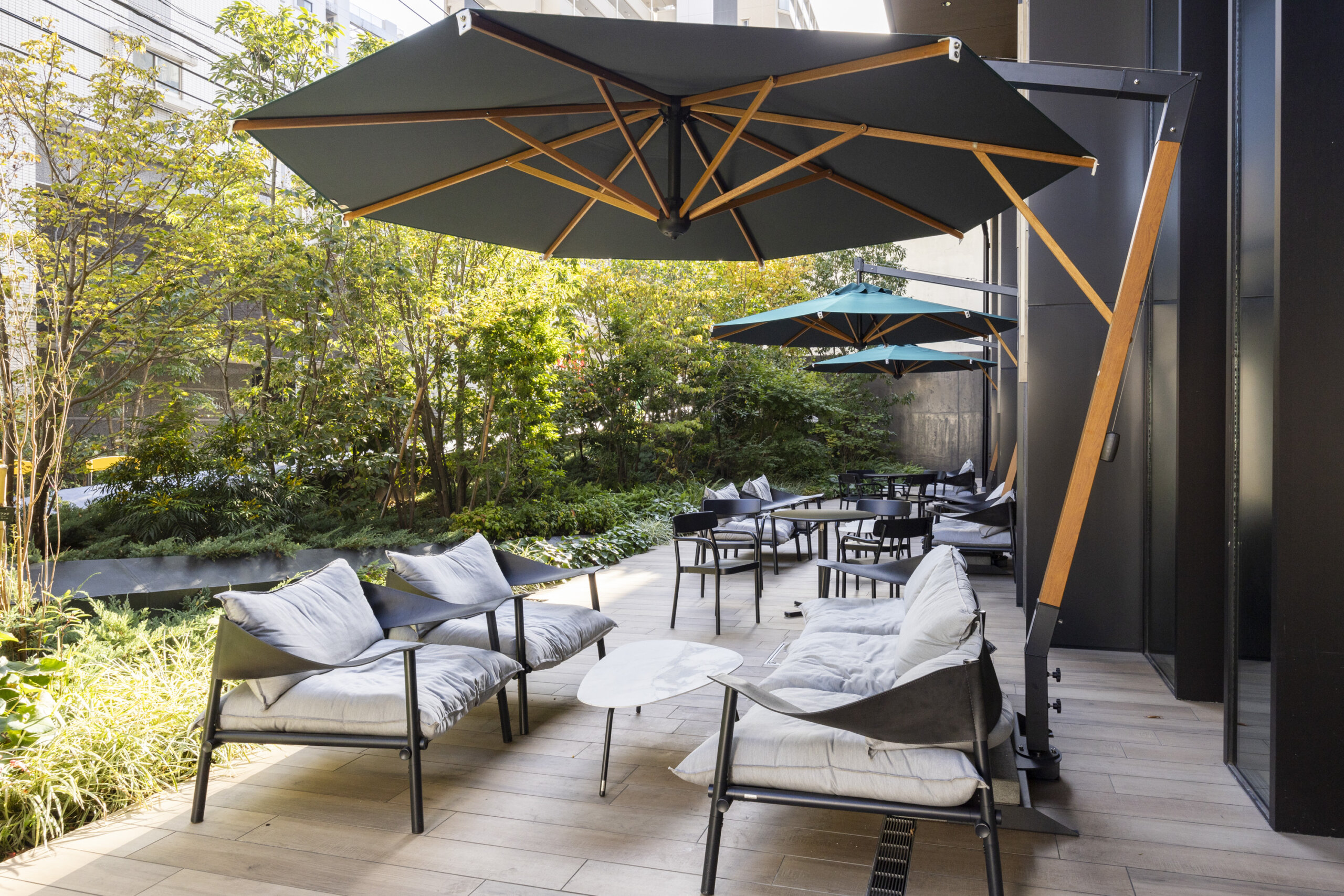 Cross Life Hakata Tenjin outdoor terrace area
