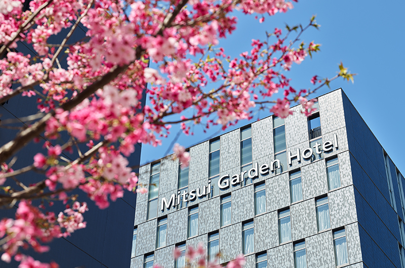 Mitsui Garden Hotel Fukuoka Nakasu exterior facade on the Nakasu island entertainment district