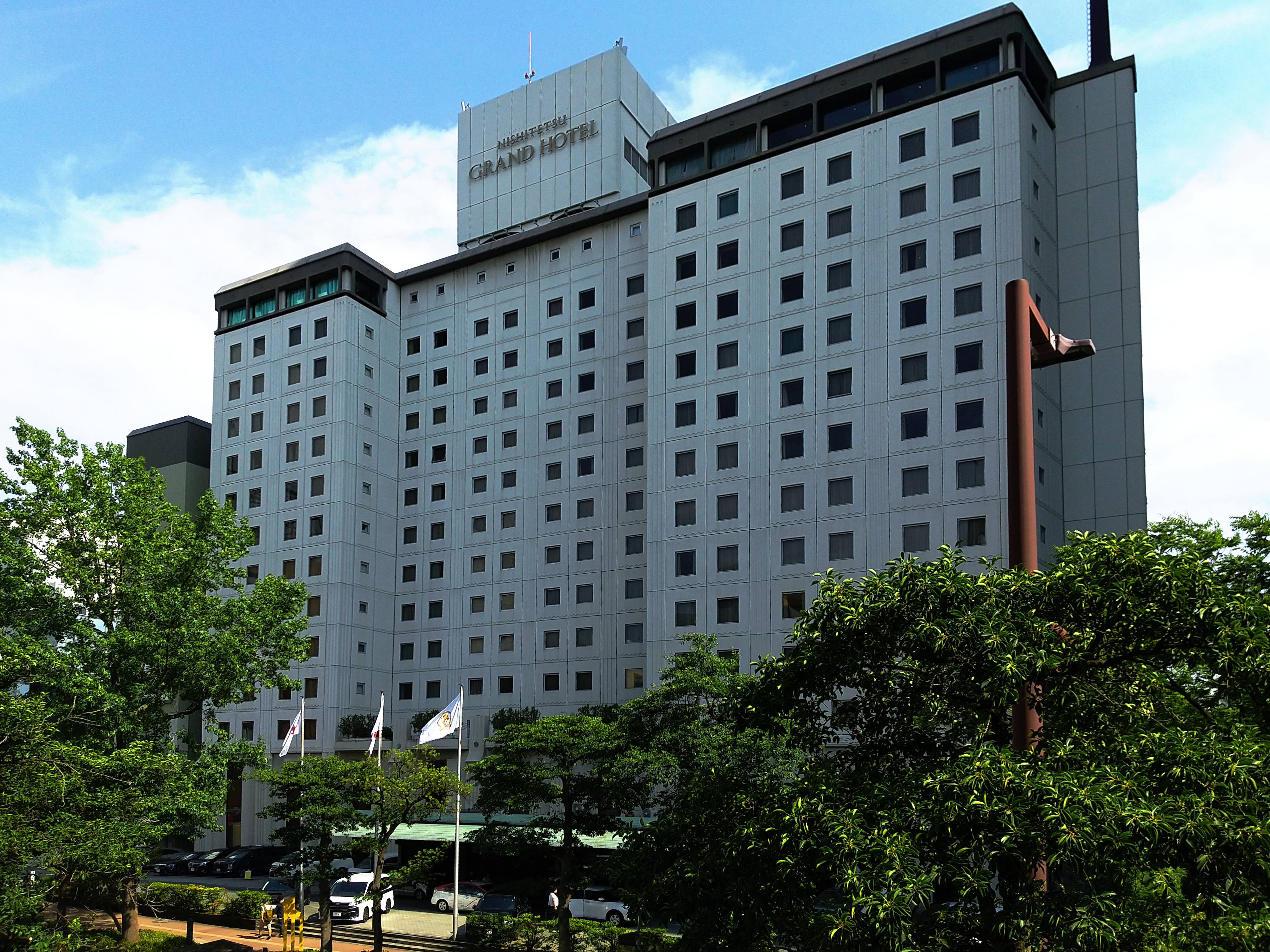 Nishitetsu Grand Hotel Fukuoka northwest elevation showing full building scale