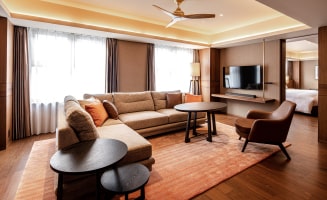 Story room at The Basics Fukuoka — top-tier suite category